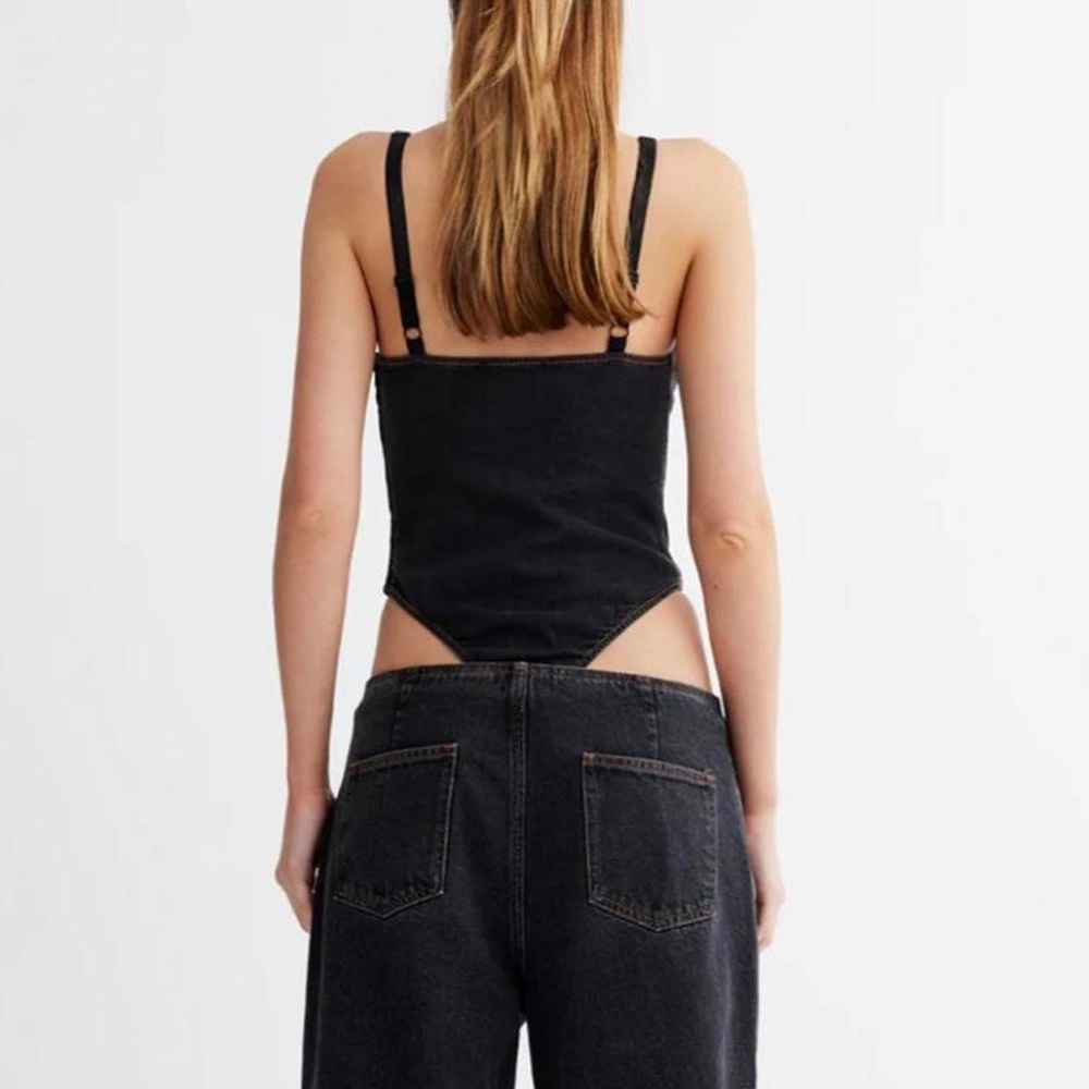 Lioness Black Denim Bodysuit - Picture 5 of 8